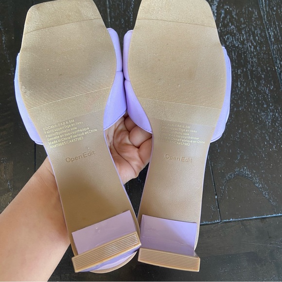 Open Edit Cava Puffy Square Toe Purple Lilac Size 6.5 - Picture 9 of 14